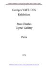 Georges Yatrides Paris exhibition in 1974