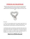 STERLING SILVER JEWELRY