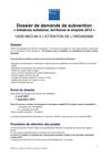 dossier subvention fondation de france