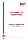Revue de presse du PS68 