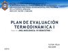 PLAN DE EVALUACIÓN TERMODINÁMICA I