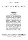 Joseph AYMERIC. Le dialecte rouergat