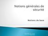 Notions générales de sécurité informatique