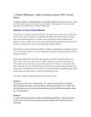 12 Month Millionaire: Audio Coaching Sessions With Vincent James