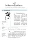 ICES - La Gazette étudiante, n° 1 - La Révolution