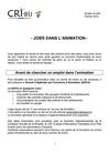 Jobs dans l'animation