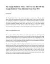 Fix Google Redirect Virus