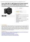 Canon EOS 50D 15.1MP Digital SLR Camera With EF 28-135Mm F 3.5-5.6 IS USM Standard Zoom Lens