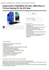 Cybertronpc X-CRUISER2 2211AUL, AMD Athlon II Tri-Core Gaming PC, No O S, Blue