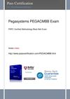 Pass PEGASYSTEMS PEGACMBB Exam 