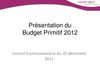 Budget 2012 Valence agglo