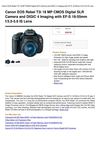 Canon EOS Rebel T3i 18 MP CMOS Digital SLR Camera And DIGIC 4 Imaging With EF-S 18-55Mm F 3.5-5.6 IS Lens