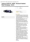 Jawbone ICON HD + NERD - Bluetooth Headset - Retail Packaging - Denim