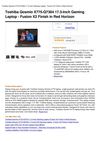 Toshiba Qosmio X775-Q7384 17.3-Inch Gaming Laptop - Fusion X2 Finish In Red Horizon