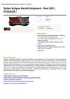 Saitek Eclipse Backlit Keyboard - Red LED