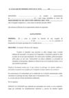 solicitud suspension lanzamiento