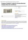Frigidaire FRA082AT7 8,000 BTU Window-Mounted Compact Room Air Conditioner