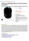 Airfree Onix 3000 Mobile Home Air Purifier Sanitizer Unit System