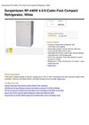 Sunpentown RF-440W 4-2 5-Cubic-Foot Compact Refrigerator, White
