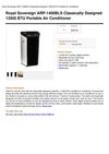 Royal Sovereign ARP-1400BLS Classically Designed 13500 BTU Portable Air Conditioner