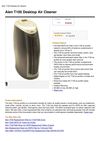 Alen T100 Desktop Air Cleaner