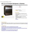 SPT 2.5 Cu.Ft Compact Refrigerator In Stainless