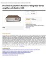 Peachtree Audio Nova Rosewood Integrated Stereo Amplifier With Built-In DAC