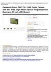Panasonic Lumix DMC-TS1 12MP Digital Camera With 4.6X Wide Angle MEGA Optical Image Stabilized Zoom