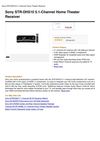 Sony STR-DH510 5.1-Channel Home Theater Receiver