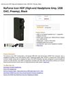 Nuforce Icon HDP (High-End Headphone Amp, USB DAC, Preamp), Black