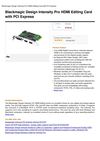 Blackmagic Design Intensity Pro HDMI Editing Card With PCI Express