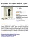 Nuforce Icon Udac-2 (Silver) Headphone Amp And USB DAC