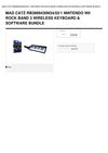 MAD CATZ RB3969430N34 02 1 NINTENDO WII ROCK BAND 3 WIRELESS KEYBOARD & SOFTWARE BUNDLE