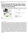 Exclusive Nintendo Wii Black Super Mario Holiday Bundle With Wii Fit Plus, Yoga Mat, Games, Wheels,