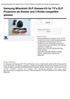 Samsung Mitsubishi DLP Glasses Kit For TV's DLP Projectors Etc-Emitter And 3 Nvidia Compatible Glasses