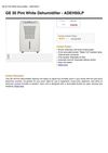 GE 50 Pint White Dehumidifier - ADEH50LP