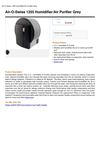 Air-O-Swiss 1355 Humidifier Air Purifier Grey