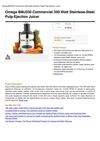 Omega BMJ330 Commercial 350-Watt Stainless-Steel Pulp-Ejection Juicer
