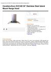 Cavaliere-Euro SV218D 30 Stainless Steel Island Mount Range Hood