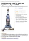 Hoover Windtunnel T-Series Pet Rewind Plus Upright Vacuum, Bagless, UH70210