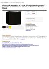 Danby DCR059BLE 1.7 Cu.Ft. Compact Refrigerator - Black