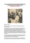 Discurso de Federico García Lorca al inaugurar la biblioteca de su pueblo con plena vigencia 80 años después....