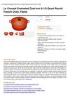 Le Creuset Enameled Cast-Iron 5-1 2-Quart Round French Oven, Flame