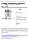 Aroma NRC-1000 Nutriware 18-Cup Whole Grain Gourmet Digital Rice Cooker, Food Steamer And Pasta Cooker