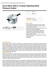 Kuhn Rikon 3342 5-1 4-Quart Stainless-Steel Pressure Cooker