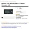 Kenmore 1.2 Cu. Ft. Truecookplus Countertop Microwave - 6633