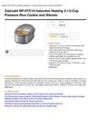 Zojirushi NP-HTC10 Induction Heating 5-1 2-Cup Pressure Rice Cooker And Warmer