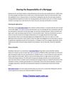 Sharing the Responsibility of a Mortgage