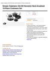 Simply Calphalon SA10H Nonstick Hard-Anodized 10-Piece Cookware Set
