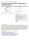 Le Creuset Enameled Cast-Iron 7-1 4-Quart Round French Oven, White